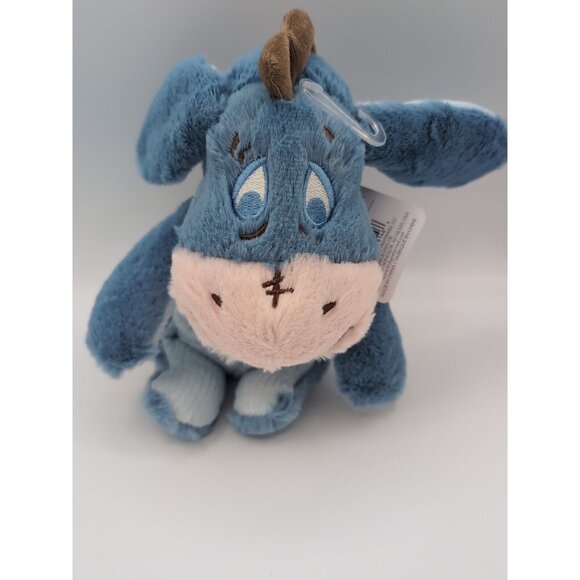 ~❤️~WINNIE THE POOH EEYORE Disney Beanie Rattle Baby Soft Toy 30cms BNWT ~❤️~ - Picture 2 of 3